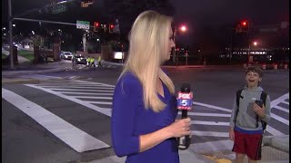 FOX 5 DC reporter hilariously interrupted by screaming boy  FOX 5 DC [upl. by Gardal545]