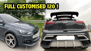 MODIFIED I20 WITH FULL CUSTOMISED BODY KIT  BODY KIT FOR CAR  I20 MODIFIED BODY KITS  MODIFIEDI20 [upl. by Nika]