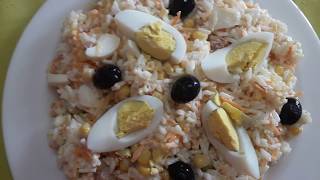 SALADE DE RIZ FACILE سلطةquot الروز سهلة وبنينة [upl. by Tremain]