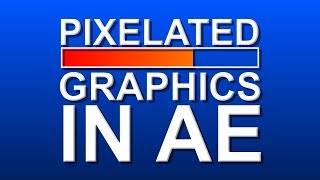 Pixelated Graphics 16bit mosaic effect  Adobe After Effects Tutorial [upl. by Adnovay466]