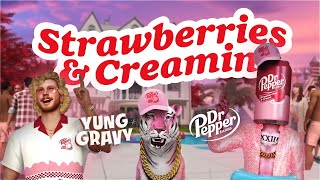 Yung Gravy Dr Pepper  Strawberries amp Creamin’ Animated Lyric Video [upl. by Aihsyt]