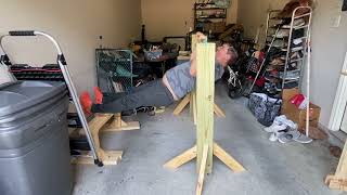 Homemade Inverted Row Bar  DIY Woodworking with Hand Tools [upl. by Riancho494]