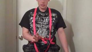 HowTo Full Body Rescue Harness From Webbing W Free Hang [upl. by Adieren748]