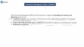 SAP Investment Management Overview S4HANA [upl. by Rosemonde869]