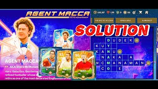 Agent Macca Crossword Answers and Mystery Gifts 🔥 The Best Chapter Of Heroes Event in FIFA Mobile⛔️🔱 [upl. by Byrann2]