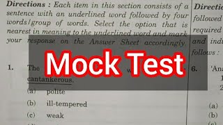 Mock test  English [upl. by Cilurzo]