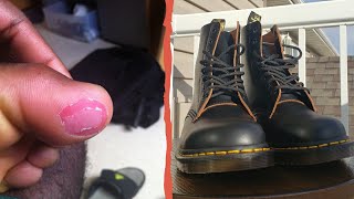 How to Break in DOC MARTEN BOOTS according to Dr MARTEN Dr MARTENS 1460 REVIEW [upl. by Modesta]