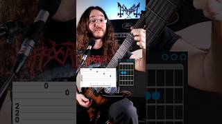 Mayhem  Freezing Moon metal guitar guitarlesson [upl. by Seline]