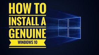 How to install a genuine Windows 10 Cum instalam Windows 10 cu Licenta [upl. by Vada57]