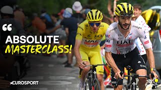 GC BATTLE HOTS UP IN THE PYRENEES 😮‍💨  Tour de France Stage 14 Reaction  Eurosport Cycling [upl. by Ynoyrb468]