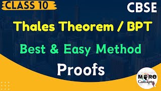 Thales Theorem l Basic Proportionality Theorem  BPT  Proof ll Triangles Class10 [upl. by Adelbert]