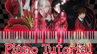 JUNNA  Kono Yubi Tomare Kakegurui XX Opening 2 Easy Piano Tutorial [upl. by Kacerek841]