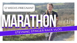 I ran a marathon while pregnant amp this is what happened  Steyning Stinger Race Vlog [upl. by Ahsemak192]