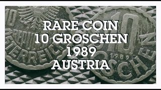 Rare 10 Groschen Coin 1989 Austria [upl. by Aronow]