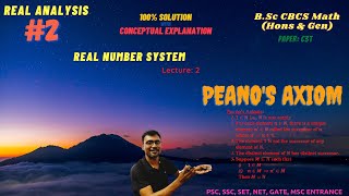 Peanos Axioms  Natural Number  Real number system [upl. by Zerelda549]