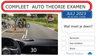 Compleet auto theorie examen juli 2023  gevaarherkenning  kennis  inzicht  voorrang [upl. by Adnicaj523]