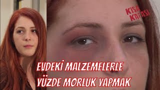 Kısa Filminiz İçin Evdeki Makyaj Malzemeleri İle Yüzde Morluk Yapmak [upl. by Olivia]