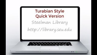 Turabian Style for Research Papers [upl. by Nylhtiak]