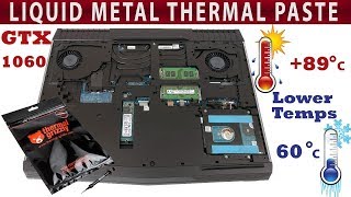 FULL Liquid Metal Alienware 17 R4 GTX 1060 Repaste Grizzly [upl. by Sivart]