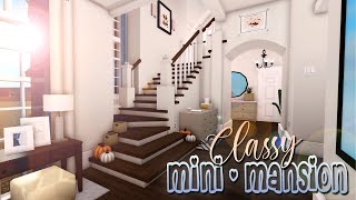 Classy Mini Mansion  3 Story  350k  Roblox  Bloxburg  House Build [upl. by Aznaed]