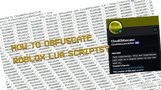 How to obfuscate Roblox Lua scripts  Discord Bot CloudObfuscator v10 [upl. by Rausch853]