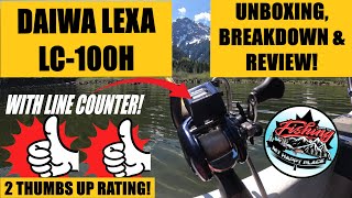 Daiwa lexa lc100h bait casting reel Unboxing feature breakdown and review How to use video [upl. by Birgitta]