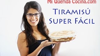 Receta de Tiramisú SIN HORNO  Fácil postre italiano sin queso mascarpone con vainillas [upl. by Aihsenat]