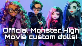 MONSTER HIGH NEWS OFFICIAL Custom Monster High Movie dolls revealed Will they release [upl. by Esinereb]