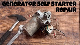 Abandoned Self Starter Repair  Repairing Generator Self Starter [upl. by Womack]