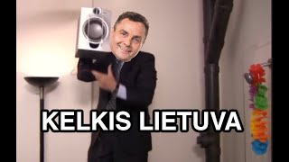 Gražulio partijos daina  Kelkis Lietuva  kaip kovoti su kaimynais kurie garsiai klausosi muzikos [upl. by Elockcin]