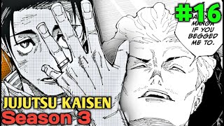 Jujutsu Kaisen season 3 Episode 16 Explained In Hindi  Ani X  Ep 17 [upl. by Derward745]