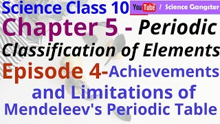 Achievements of Mendeleevs Periodic Table  Periodic Classification of Elements Class 10 Science [upl. by Arhna]