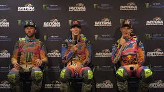 Monster Energy Supercross Press Conference Round 8  Daytona [upl. by Neelyam]