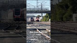 New train meets old train at College Park Station [upl. by Eiralam]