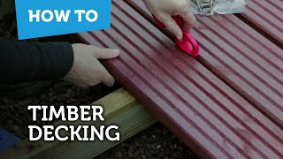 How To Build amp Lay Timber Decking [upl. by Wehtam753]