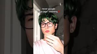 Jaga Jaga meaning😳kirkiimad tiktok funny real relatable meaning shorts short song meme [upl. by Nylanej172]