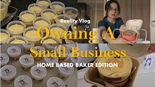 OWNING A SMALL BUSINESS first tiramisu cup order packing orders for delivery reality vlog 🍰 [upl. by Terbecki]