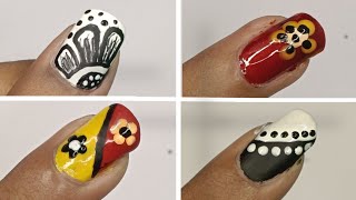 TOP 4 Easy Nail art designs for beginners ✅  Nail art Tutorial for beginners  RG Nail envy [upl. by Nolrev]