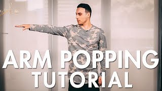 How to Pop  Arm Popping Hip Hop Dance Moves Tutorial  Mihran Kirakosian [upl. by Akemaj]