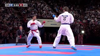 Final Male Kumite 84Kg Enes Erkan vs Shahin Atamov WKF World Karate Championships 2012 [upl. by Ydnor546]