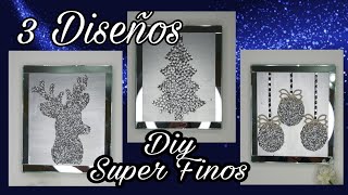 3 LUJOSOS DISEÑOS PARA DECORAR EN NAVIDADSUPER FINOS CON ESPEJOS [upl. by Annasor15]