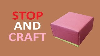 How to make a Gift Box from Cardboard or Paper [upl. by Cassy]