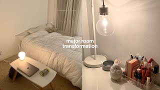 Small Room Makeover Minimalist amp Pinterest inspired transformation ikea room tour amp cozy [upl. by Atilamrac]