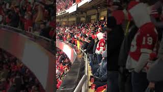 Kansas City Travel Video KC Chiefs Tomahawk Chop Chant Football Game Arrowhead Stadium Kansas City [upl. by Naleek]