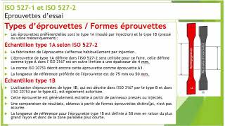 ASTM D638 ou ISO 527 Détermination des propriétés en traction ISO5271 et 2 ISO5273 ISO5274 et 5 [upl. by Nesral]