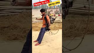 Paramotor thrust test  homemade backpack  paramotoring ppg  best Paramotor paramotor shorts [upl. by Ahsiekim925]