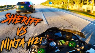 Police Get TROLLED By Bikers Rippin Wheelies😂 Better Luck Next Time Officer  Bikes VS Cops 96 [upl. by Aihgn150]