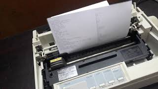 Epson LXLQ 300 LXLQ 300 LXLQ 300ll Printer Print Direction Setting Change [upl. by Ainoet]