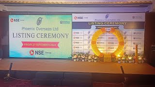 Listing ceremony of Phoenix Overseas Limited [upl. by Daniyal]