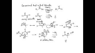 Acid Chloride Synthesis using Oxalyl Chloride and DMFmp4 [upl. by Anaeg765]